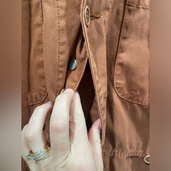 Pistola Grover Cotton Utility Jumpsuit‎ Short Sleeve Brown- Medium - Picture 4 of 11